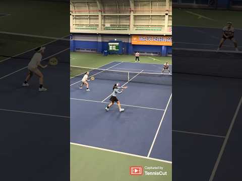 <strong>복식</strong> 팁-찬스 볼은 네트에 가까운 전위 공격! #테니스 #tennis