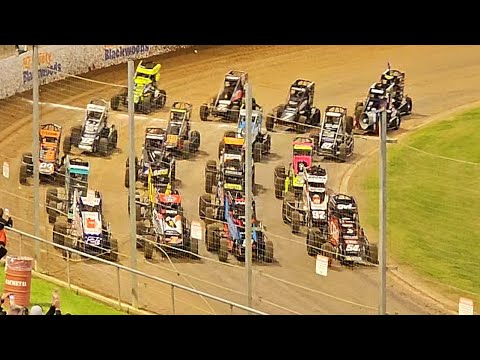 Western Springs World Midgets Series Final Round 50 Lapper A-main - 2/1/25 - dirt track racing video image