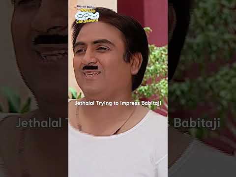 Jethalal trying to impress babitaji!#funny #comedy #tmkoc #relatable #funnyshorts #shorts