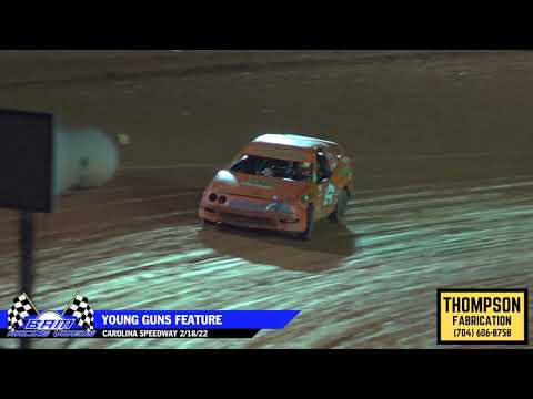 Young Guns Feature - Carolina Speedway 2/18/22 - dirt track racing video image