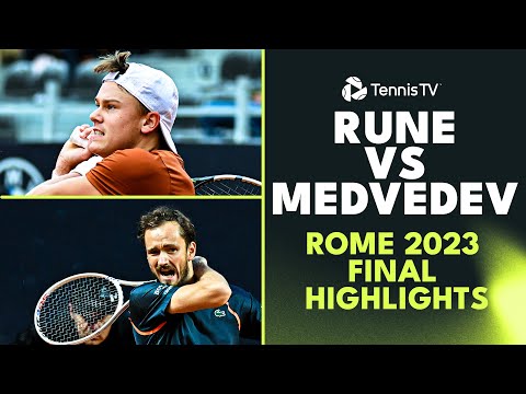 Holger Rune vs Daniil Medvedev For The Title 🏆 | Rome 2023 Final Highlights