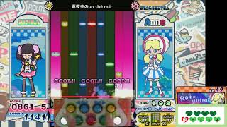 [pop'n music Jam&Fizz] 真夜中のun thé noir EX 正規/鏡 クリア 手元付き