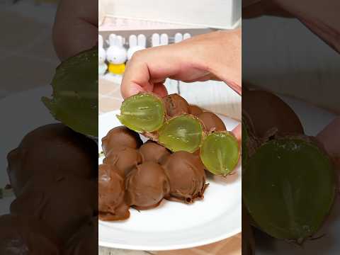 いきなり激うま!シャインマスカットのチョコバーク #簡単レシピ #おうちカフェ #recipe #レシピ #チョコレートメランコリー