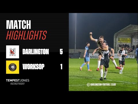 Highlights: Darlington 5-1 Worksop Town