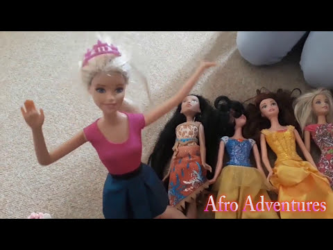 Barbie And Disney Princess Dolls Playtime With A 3 Year Old - UCeaG5HcexylrNi9v9FxE47g