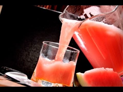 Agua de sandía con hierbabuena - Watermelon Water with Mint - UCvg_5WAbGznrT5qMZjaXFGA