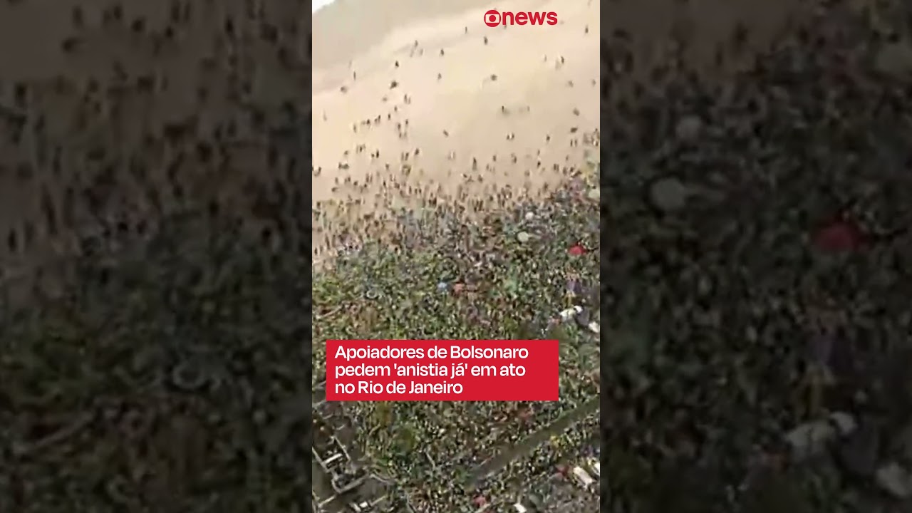 Apoiadores de Bolsonaro pedem ‘anistia já’ em ato no Rio