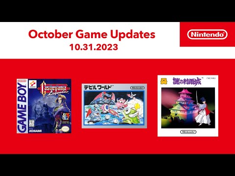 NES, Game Boy – October 2023 Game Updates – Nintendo Switch Online