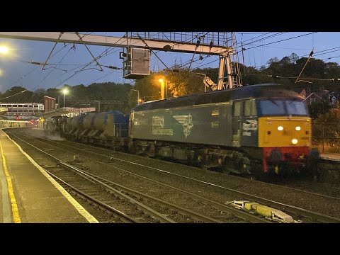 DRS 57002 and 68017 power through Ipswich working 3S60 8/11/21