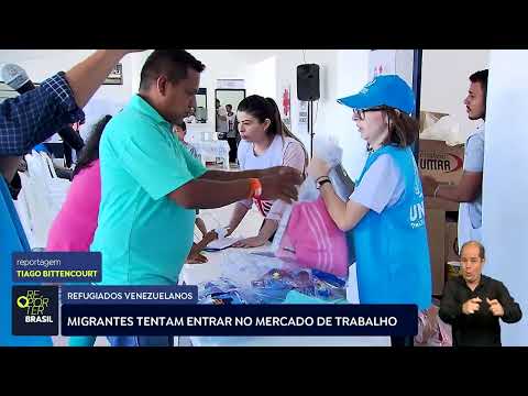 Migrantes tentam entrar no mercado de trabalho brasileiro