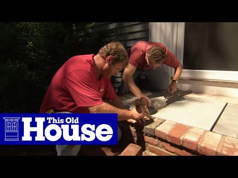 How to Install a Bluestone Landing on a Front Entry | This Old House - UCUtWNBWbFL9We-cdXkiAuJA