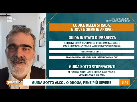 Nuovo codice della strada - Unomattina - 15/03/2024