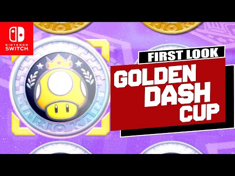 (Switch) Mario Kart 8 | Golden Dash Cup | First Look