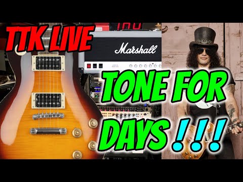 SECRETS to the Epiphone SLASH Les Paul Standard!  And LOTS of TONE TIPS!  TTK LIVE