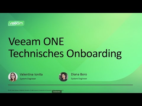 [EMEA-DE] Onboarding für Veeam One