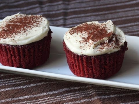 Red Velvet Cupcakes Recipe - How to Make Red Velvet Cupcakes with Cream Cheese Frosting - UCRIZtPl9nb9RiXc9btSTQNw