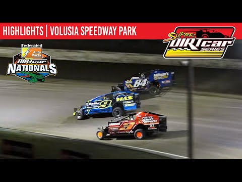 Super DIRTcar Series Big Block Modifieds | Volusia Speedway Park | February 12, 2025 | HIGHLIGHTS - dirt track racing video image