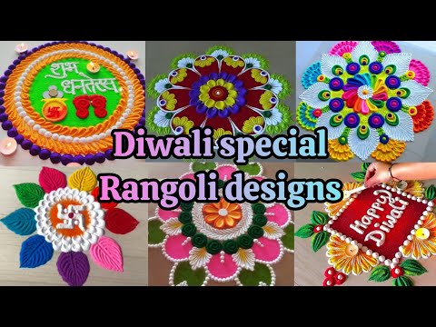 Easy and simple rangoli designs  #diwalirangoli #simplerangoli #rangolidesigns  #diwalispecial 