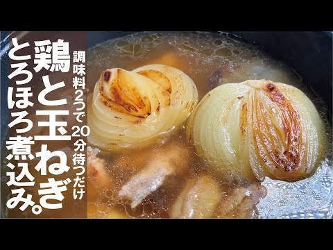 とろっとホロホロ【調味料２つだけ】優しくて深くて体に染みる。鶏と玉ねぎのトロほろスープ