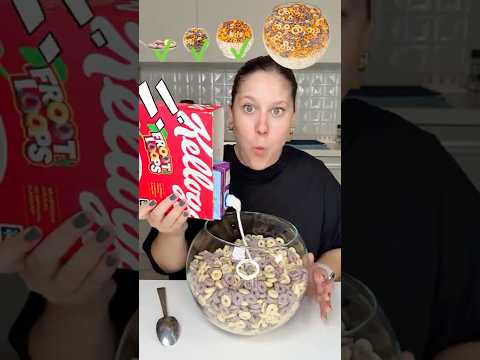 From Small to Giant Froot Loops Breakfast Cereal 🥣 #shorts #funny #viral
