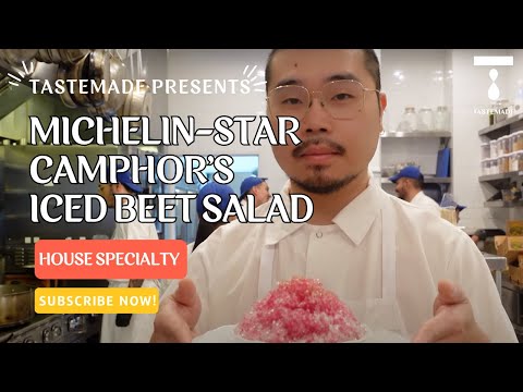 Michelin Star Camphor Delights with the Iced Beet Salad | One Perfect Dish