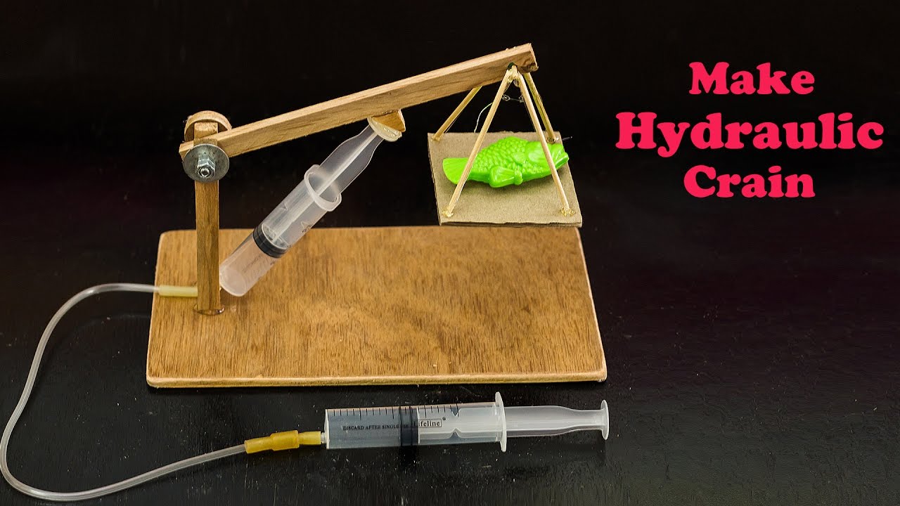 School Science Projects Hydraulic Crain | Racer.lt