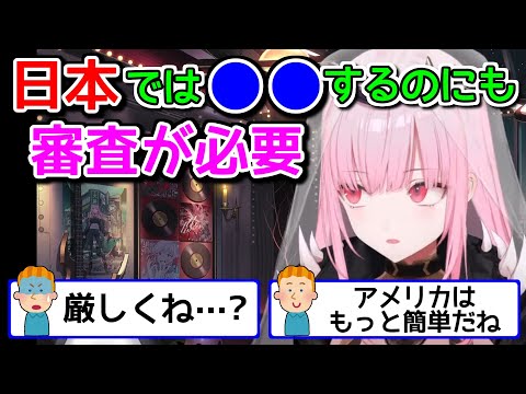 お役所仕事と思われがちだけど必要な部分も多い日本の審査【ホロライブ切り抜き / 英語解説 / カリオペ】