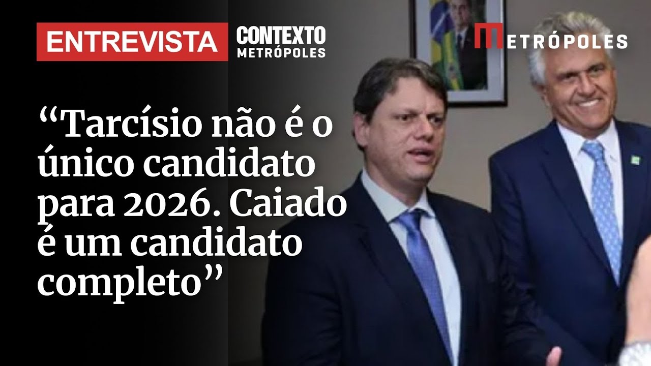 Tarcísio não é o único candidato para 2026 Caiado é um candidato completo ACM Neto fala de 2026