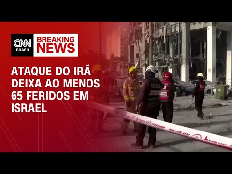 ​Conflito no Oriente Médio: Ataque iraniano deixa ao menos 65 feridos em Israel | CNN NOVO DIA
