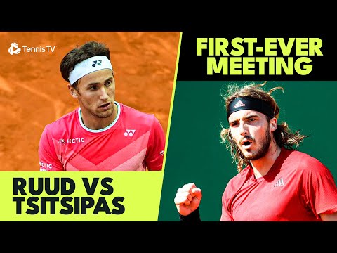 Casper Ruud vs Stefanos Tsitsipas First-Ever Meeting | Madrid 2021 Extended Highlights