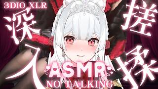 【NO TALKING ASMR】深入搓揉  3DIO XLR ASMR/睡眠導入/耳マッサージ【天使Vtuber小雪Yukichan】 #