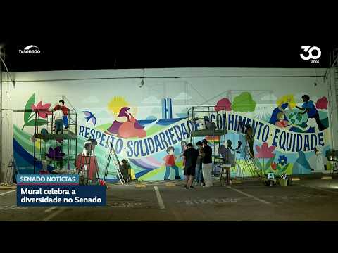 Mural no Senado celebra a diversidade e reforça compromisso com a igualdade Mural no Senado celebra a diversidade e reforça compromisso com a igualdade