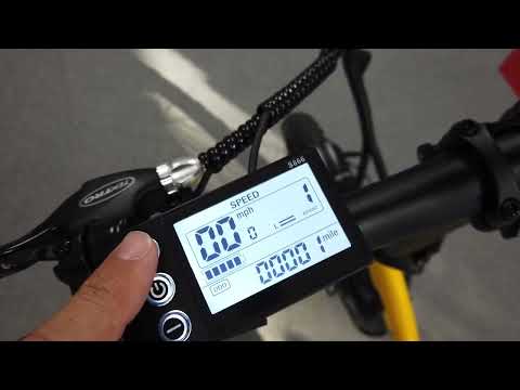 LCD Operation - VeeGo Semi-Fat Electric Bike ('22+)