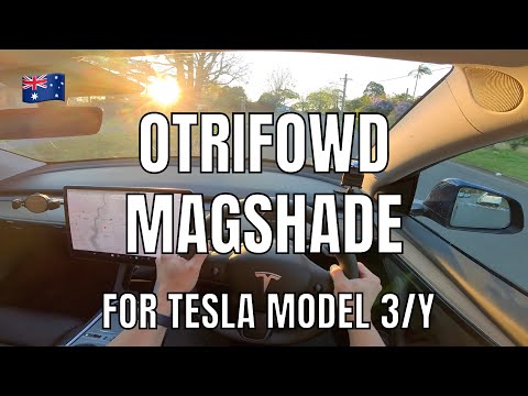 Otrifowd Magshade Tesla Model Y Sunshade Review with Insta360 Go 3S