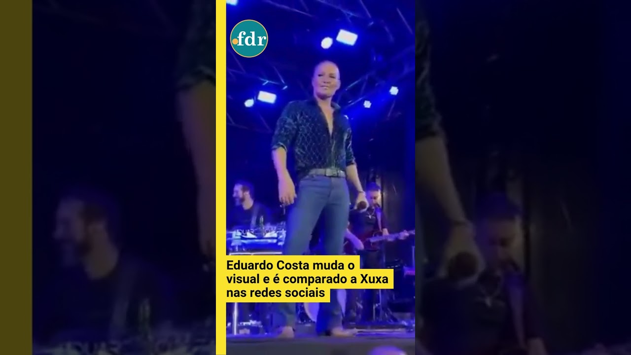 Eduardo Costa muda o visual e é comparado a Xuxa nas redes sociais