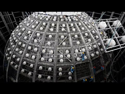 China's transparent spherical neutrino detector construction completed