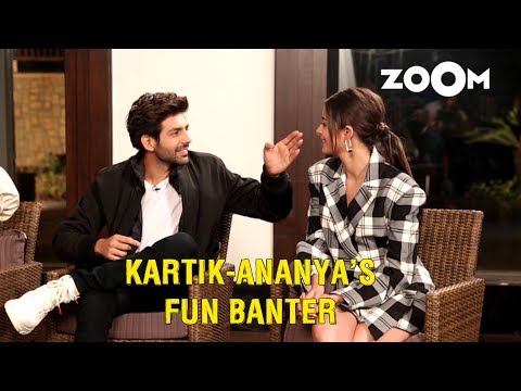 Video - Bollywood - Kartik Aaryan makes FUN of Ananya Panday's Nose, has Fun Banter with PPAW Cast & More #India