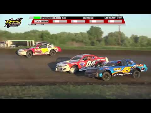 Stock Car Heats | Rapid Speedway | 6-11-2021 - dirt track racing video image