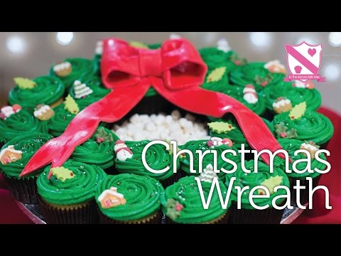 Christmas Cupcake Wreath - Pull apart Christmas Cake - In The Kitchen With Kate - UC_b26zavaEoT1ZPkdeuHEQg