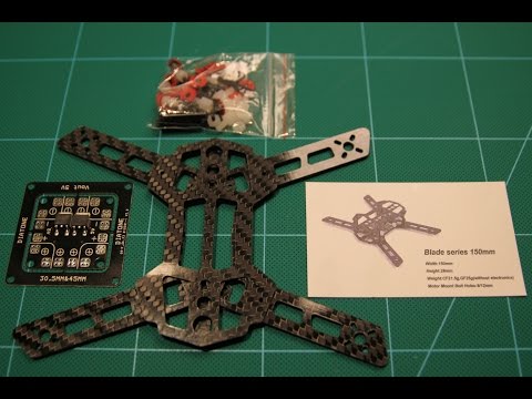 Diatone Blade 150 Built-in 5V 1A BEC Glass Fiber RC Quadcopter Frame Kit: Unboxing review - UCqY0jY6oEM3hqf2TGScd16w