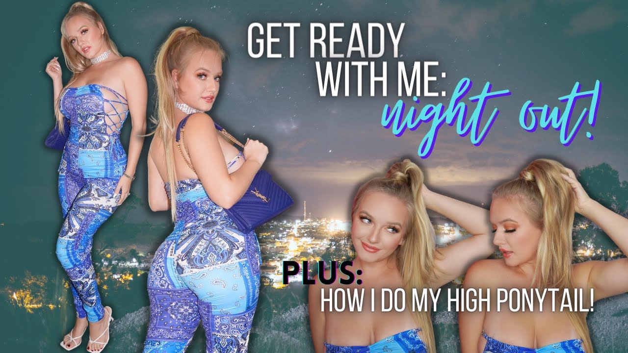 Get Ready With Me: For a Night Out! Plus PonyTail Hair Extensions Tutorial | Amazing Beauty Hair