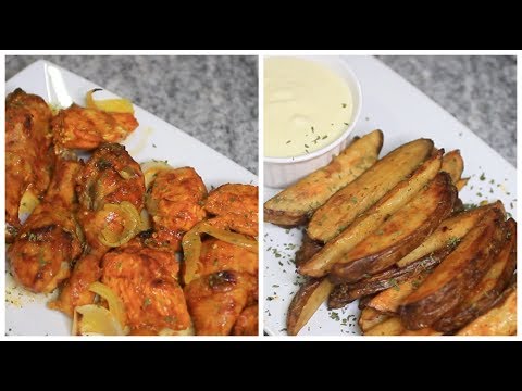 Best Potato Wedges and Baked Chicken Recipe