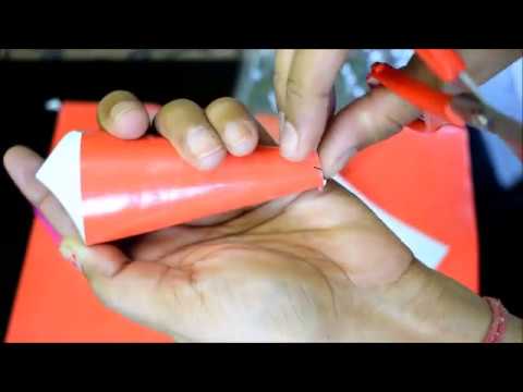 How to make piping bag and star nozzle for making cookies and decorating cakes.