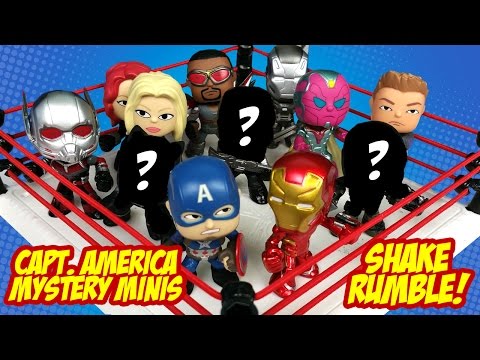 Captain America Civil War Movie Toys SHAKE RUMBLE and Avengers Toys Mystery Mini Unboxing by KidCity - UCCXyLN2CaDUyuEulSCvqb2w