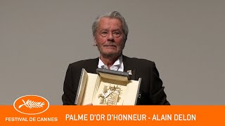 ALAIN DELON - Palme d'Or d'Honneur - Cannes 2019 - VF