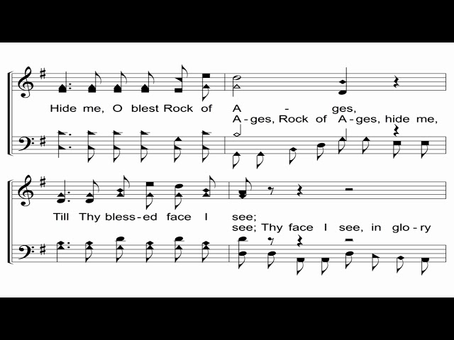 Hide Me Rock of Ages Sheet Music