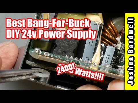 How To Build A 24v / 2400W Power Supply | BEST BANG FOR BUCK 24V PSU - UCX3eufnI7A2I7IkKHZn8KSQ