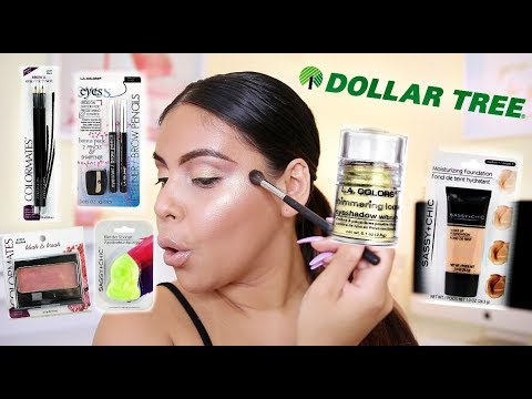 FULL FACE OF DOLLAR TREE MAKEUP: DOLLAR TREE MAKEUP CHALLENGE | JuicyJas - UCqTR5f7YkGro3cPv23SqcqQ