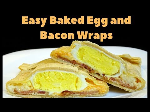 Easy Baked Breakfast Egg Wraps