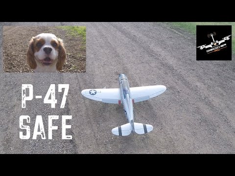 E-flite P-47 1.2 Razorback | Flying with SAFE - UCKqpeIILaupg-SvrIstn-yA